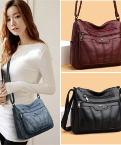 AOUGU & DILAN soft leather slingbag